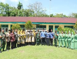 Kodim 0416/Bute Menyediakan Makanan Sehat di SDN 141/VIII Tebo