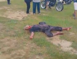 Tidak Tau Penyebab Nya Seorang Laki Laki,Mati Mengenaskan,Di Lapangan Bola Kaki Dusun Candi”