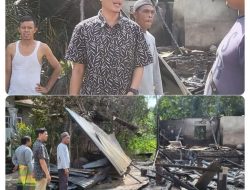 Ketua Komisi 1 DPRD Bungo Dedi Hardani Mengunjugi Kebakaran Di Dusun Tebing Tinggi Sekaligus Serahkan Bantuan