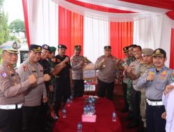 Wakapolda Jambi Tinjau Pos Pengamanan Operasi Lilin 2024 di Kabupaten Bungo.