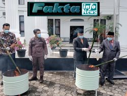 Kajari Bungo Menggelar Pemusnahan Barang Bukti Dari 72 Perkara Tindak Kejahatan