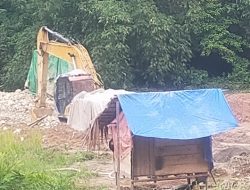 Tim Gabungan, Polres Bungo Dan Kodim 0416 Bute Giat Razia  PETI  Yang Menggunakan Excavator