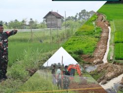 Dukung Ketahanan Pangan Nasional Kodim 0416/Bute Bangun  Saluran Air*