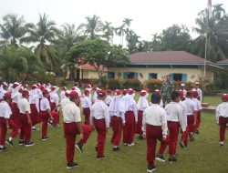 Kepala Sekolah SD Negeri 06/VII Teluk Kuali Hendrizal, S.Pd, Benyambut Baik Inisiatif Satgas TMMD. “