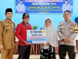 Pemdes Dusun suka jaya Kecamatan Muko-Muko Batin VII,salurkan BLT DD  Tahap I Tahun 2025″