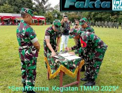 Danrem 042/Gapu,Heri Purwanto, S.E., M.Sc,Menyerahkan Hasil Pelaksanaan Program,Satgas TMMD Ke 123,Kodim,0416/Bute,Kepada Wakil Bupati Tebo,Nazar”