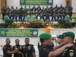 Serah Terima Jabatan Dandim 0416/Bute, Letkol Inf Dedy Pungky Irawanto Resmi Gantikan Letkol Inf Arif Widiyanto