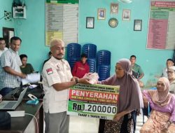 Pemdes,Dusun Sungai Gambir Kecamatan-Tanah Sepenggal ,salurkan BLT DD Tahap I Empat Bulan Sekaligus Tahun 2025″