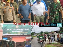 Wujudkan Lingkungan Bersih, Dandim 0416/Bute Ajak Warga Turun Tangan*