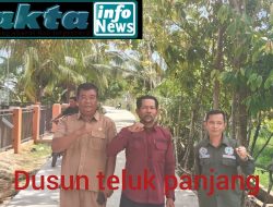 Jembatan Gantung dan Bockofer Menuju Jalan Ke Pertanian Masarakat dusun teluk Panjang hampir siap”