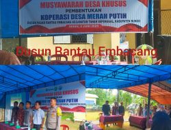Musyawarah KMP khusus nya Dusun Pasar Rantau Embacang Sukses*