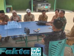 Danramil 416-04/Pulau Temiang, Kapten Inf Dofi Saputra, Rapat Koordinasi Dengan Seluruh Kades,