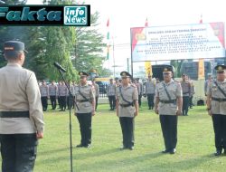 Kapolres Bungo Pimpin Upacara Sertijab Kapolsek dan Kasat Lantas