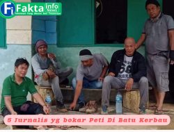 Lima Jurnalis  Bungo Kembali Soroti Tambang Peti  Ilegal di Sungai Telang Dan Batu Kerbau