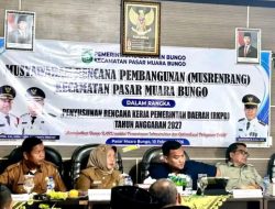 Ketua, Waka I dan Anggota DPRD Bungo Hadiri Penutupan Musrenbang Kec. Pasar Bungo 