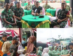 Jelang Lebaran, Kodim 0416/Bute Gelar Bazar Ramadhan, Warga Antusias Berburu Sembako Murah