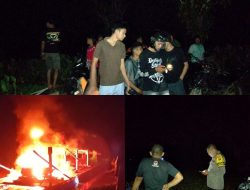 Geram Tak Terbendung! Warga Lubuk Benteng Bakar Rakit PETI Tengah Malam, Tambang Ilegal Dikepung Massa