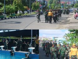 Uji Ketahanan Prajurit, Kodim 0416/Bungo Tebo Gelar Hanmars 10 Km dan Renang Militer