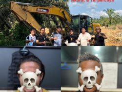 Polres Bungo Amankan Empat Orang Kasus PETI Di Desa Baru Pelepat,