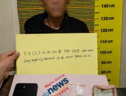Pria Muda Di Kampung Lubuk Dibekuk Satres Narkoba Bungo Sedang Edar Sabu,