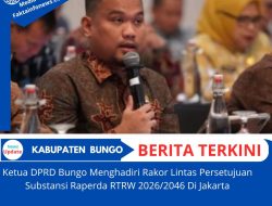 Ketua DPRD Bungo Menghadiri Rakor Lintas Sektor Persetujuan Substansi Ranperda RTRW 2026–2046 di Jakarta