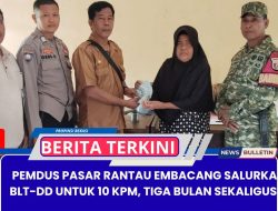 Pemdus Pasar Rantau Embacang Salurkan BLT-DD untuk 10 KPM, Tiga Bulan Sekaligus