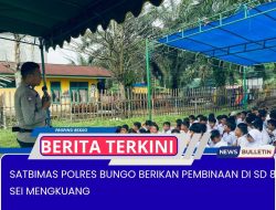 SATBIMAS POLRES BUNGO BERIKAN PEMBINAAN DI SD 88/II SEI MENGKUANG