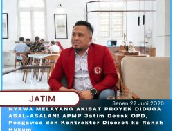 NYAWA MELAYANG AKIBAT PROYEK DIDUGA ASAL-ASALAN! APMP Jatim Desak OPD, Pengawas dan Kontraktor Diseret ke Ranah Hukum