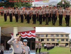 Upacara 36 Personel Polres Bungo Kenaikan Pangkat,