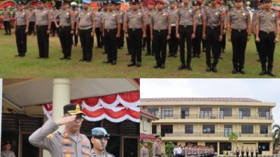 Upacara 36 Personel Polres Bungo Kenaikan Pangkat,