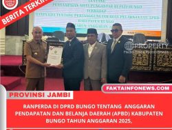 Ranperda Di DPRD Bungo tentang Anggaran Pendapatan dan Belanja Daerah (APBD) Kabupaten Bungo Tahun Anggaran 2025,