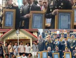 AKP Fajar Nugroho Kasat Intel Polres Bungo Raih Juara 1 Sat Intelkam ,Polda Jambi,