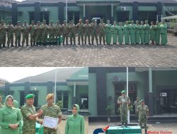 Dandim 0416/Bute Letkol Inf Yudi Susilo Yudhanto, S.E., M.P.A.,Pimpin Tradisi Korps Rapor, Lepas Prajurit Purna Tugas dan Pindah Satuan