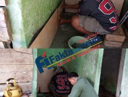 Personil Satgas (TMMD) Ke-129 Kodim 0416/Bute pemasangan Keramik Dinding Bangunan MCK Dan Tempat Wudu Langgar Nurul Fajri Di Desa Tanjung Agung, 
