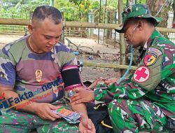 Tim Satgas (TMMD) Ke-129 Kodim 0416/Bute Rutin Melaksanakan Cek Kesehatan,