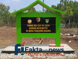 Alhamdulillah, Tugu Prasasti TMMD Ke 129 Telah Selesai Dibangun. Tugu Ini Tanda pelaksanaan TMMD 