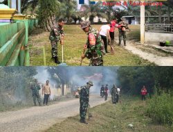 Satgas TNI Manunggal Membangun Desa (TMMD) Ke-129 Kodim 0416/Bute,Kegiatan fokus Pada Pembersihan Masjid At-Taqwa,