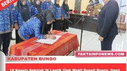 16 Kepala Sekolah Di Lantik Oleh Wakil Bupati Bungo, Demi Peningkatan Mutu Pendidikan