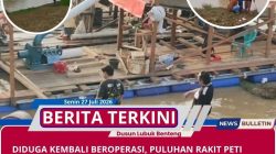 Diduga Kembali Beroperasi, Puluhan Rakit PETI Terlihat di Sungai Batang Tebo, Warga Keluhkan Aktivitas Makin Brutal Meski Sempat Dirazia