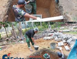 Tak Sekadar Bangun Rumah, Satgas TMMD Ke-129 Kodim 0416/Bute Lengkapi RTLH dengan Septic Tank demi Hunian Sehat
