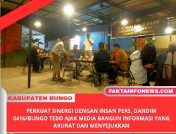 Perkuat Sinergi dengan Insan Pers, Dandim 0416/Bungo Tebo Ajak Media Bangun Informasi yang Akurat dan Menyejukkan