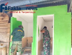 Tahap Finishing, Satgas TMMD Ke-129 Percantik Tempat Wudhu dan MCK Langgar Nurul Fajri