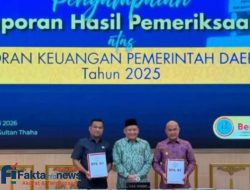 Ketua DPRD Bungo Dampingi Bupati Terima Opini WTP dari BPK